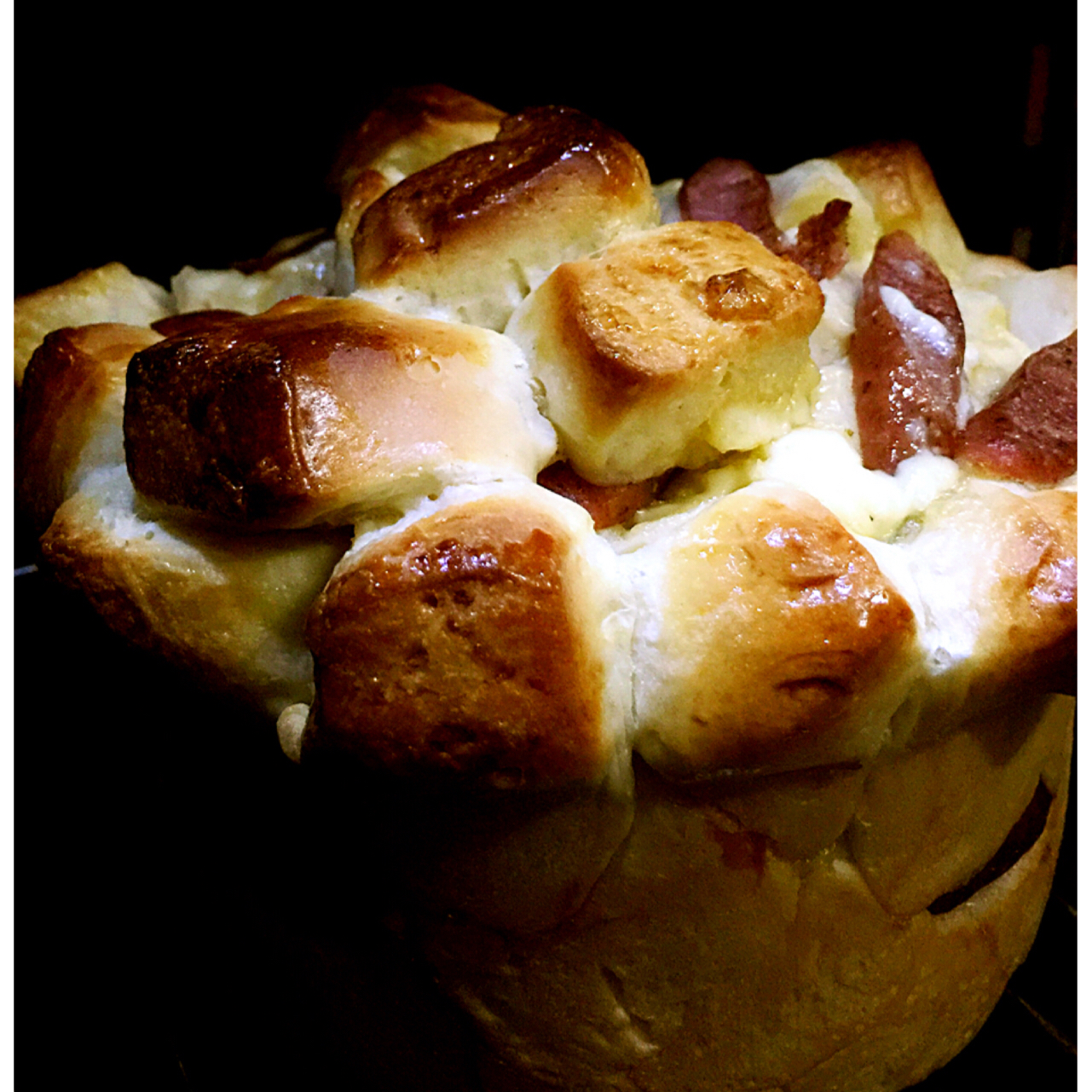 肉松手撕面包—超软会爆浆的面包哟