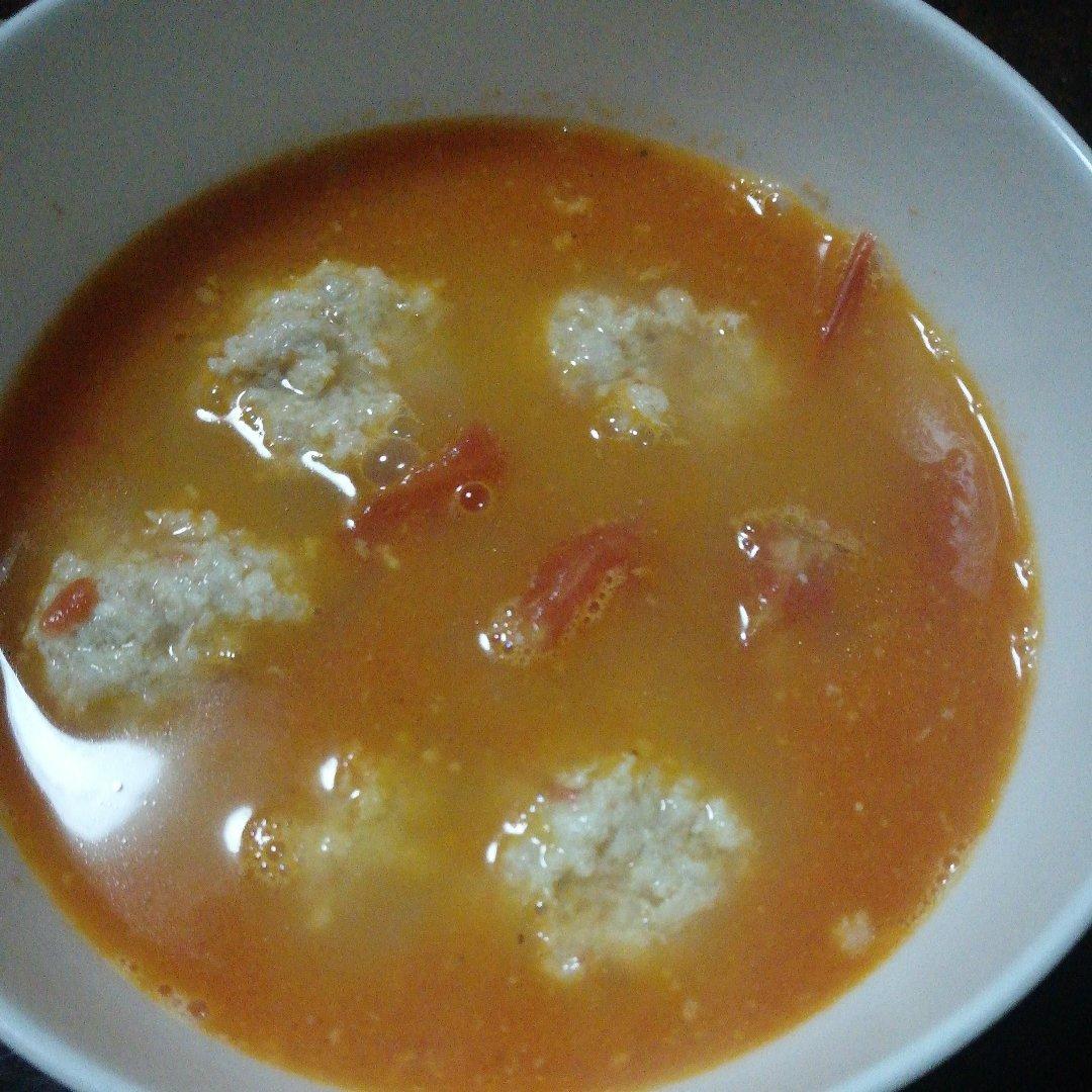 番茄肉丸子汤