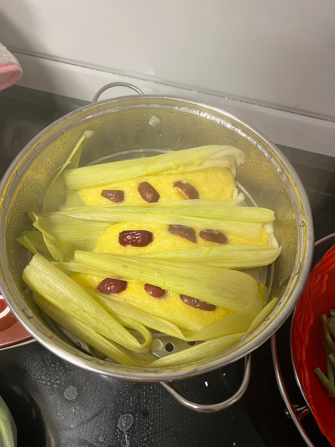 蒸鲜玉米糕一一玉米粑粑