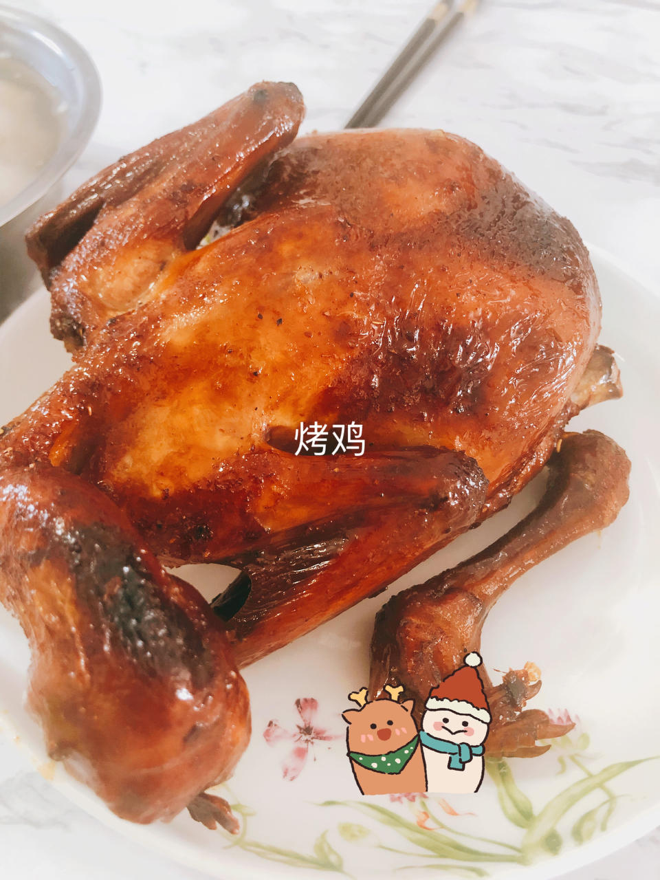 皮脆肉嫩❗️蜜汁脆皮烤鸡（空气炸锅版）💥不用一滴油