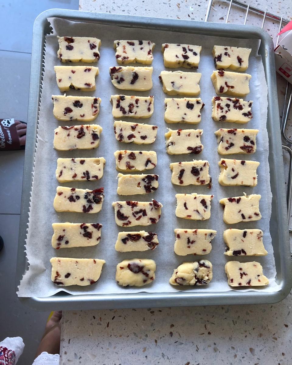 低糖少油版蔓越莓饼干