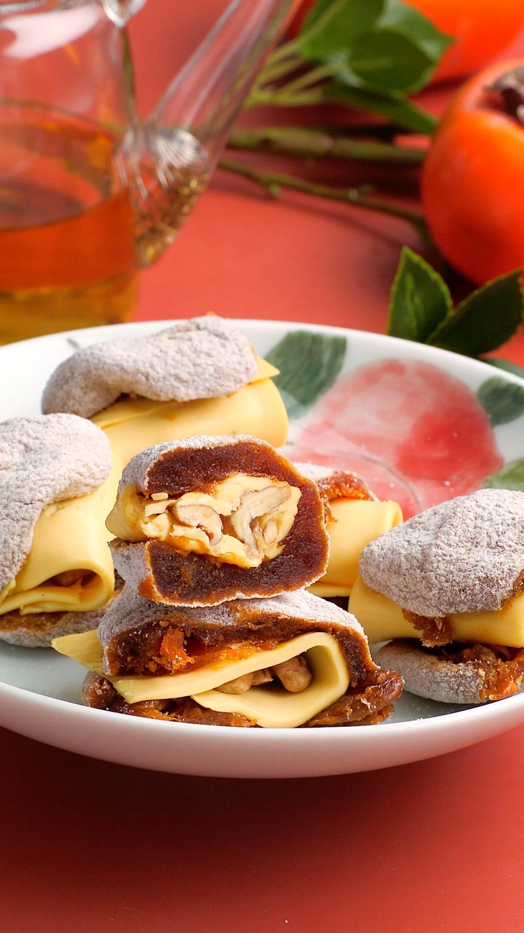 柿子奶酪坚果脆的做法