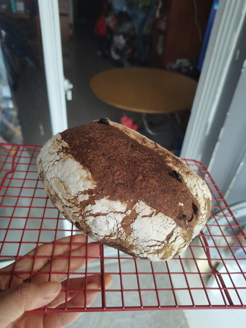 〔酵种100〕玫瑰酱桂圆核桃欧包