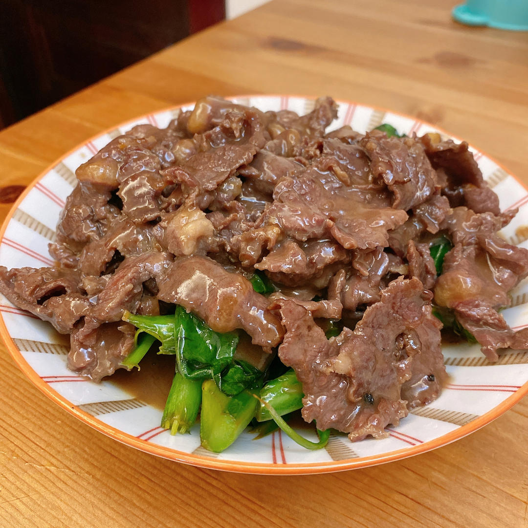 潮汕妈妈们拿手家常菜之芥蓝炒牛肉