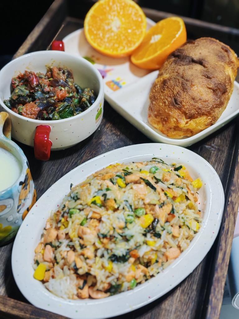 低脂三文鱼炒饭