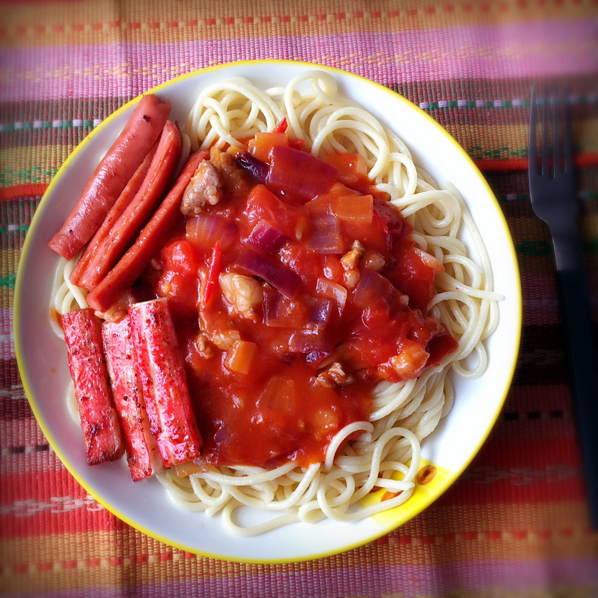番茄肉酱意大利面