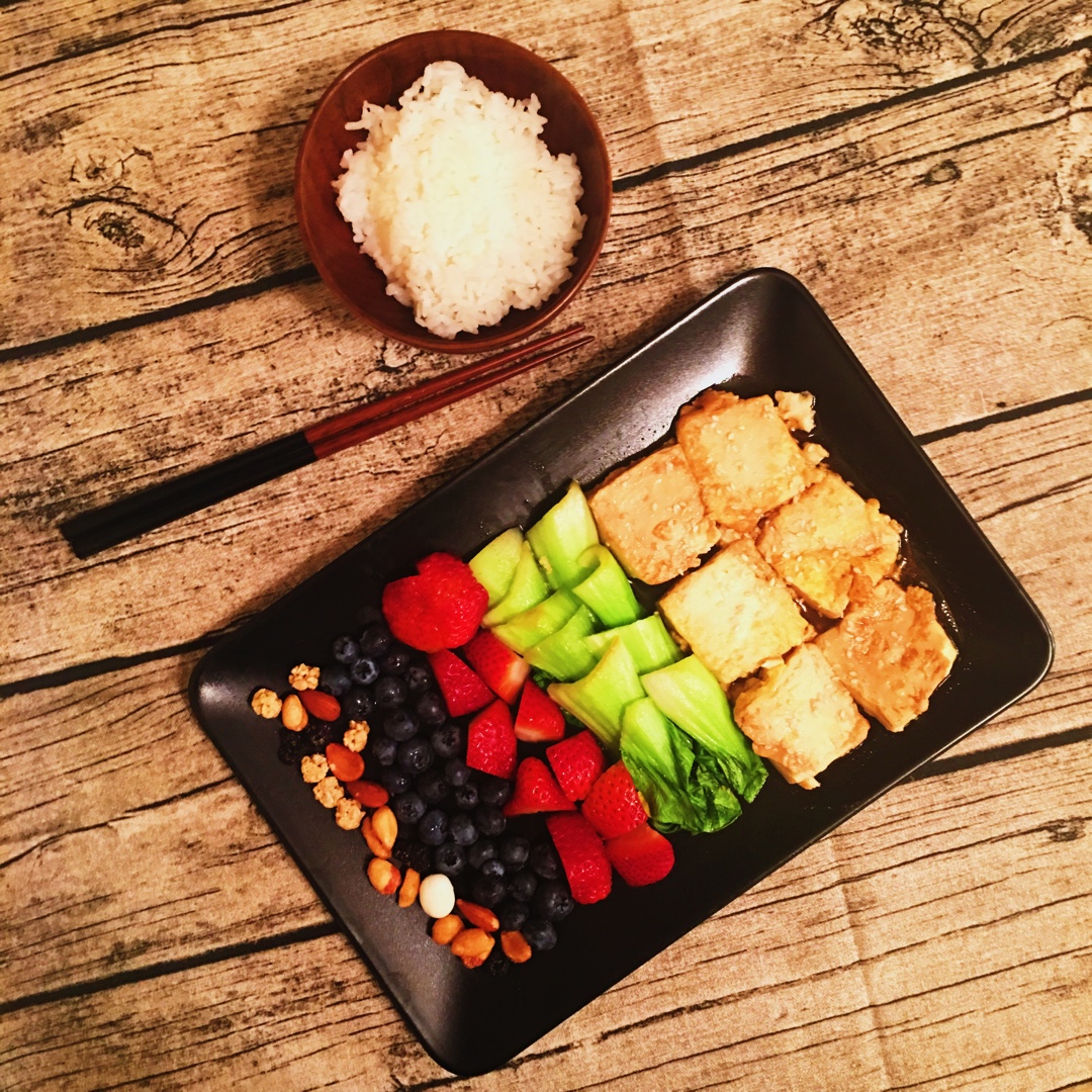 蚝油嫩豆腐