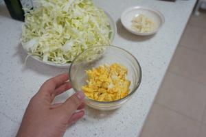 卷心菜炒鸡蛋的做法 步骤4