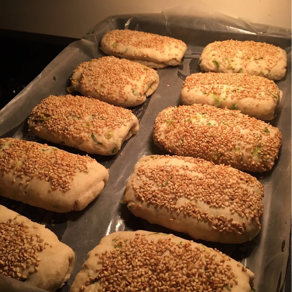 葱香油酥烧饼