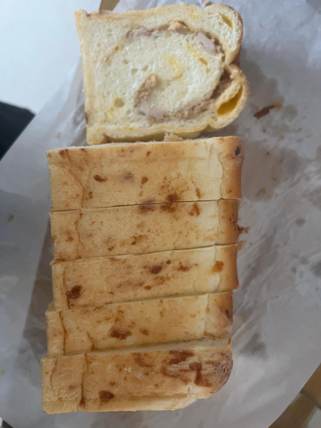料多多香葱培根芝士吐司