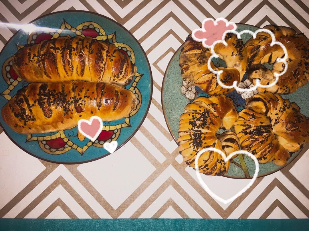 童年的记忆～豆沙面包圈烤箱版 简单易做新手必成功！