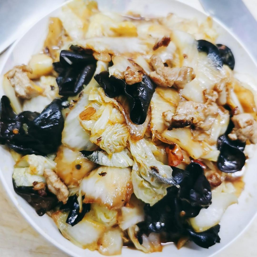 开胃下饭菜！醋溜白菜木耳