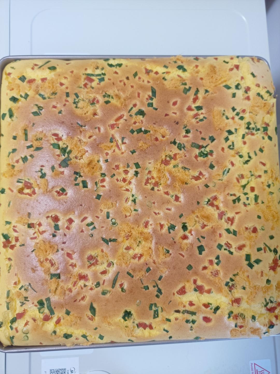 香葱海苔肉松芝麻蛋糕卷