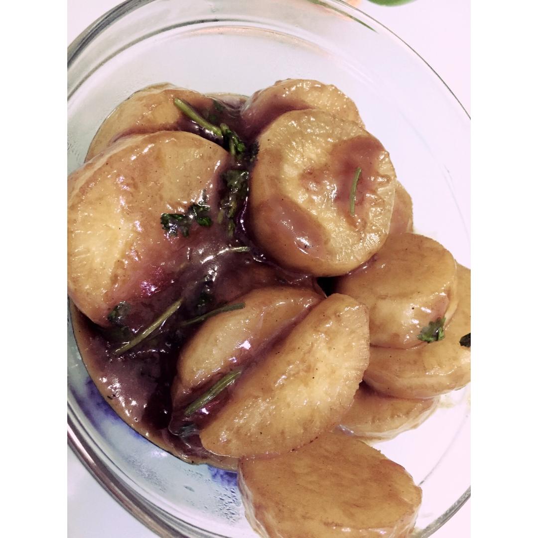 鲍汁萝卜煲，冬季温润的鲜甜味道