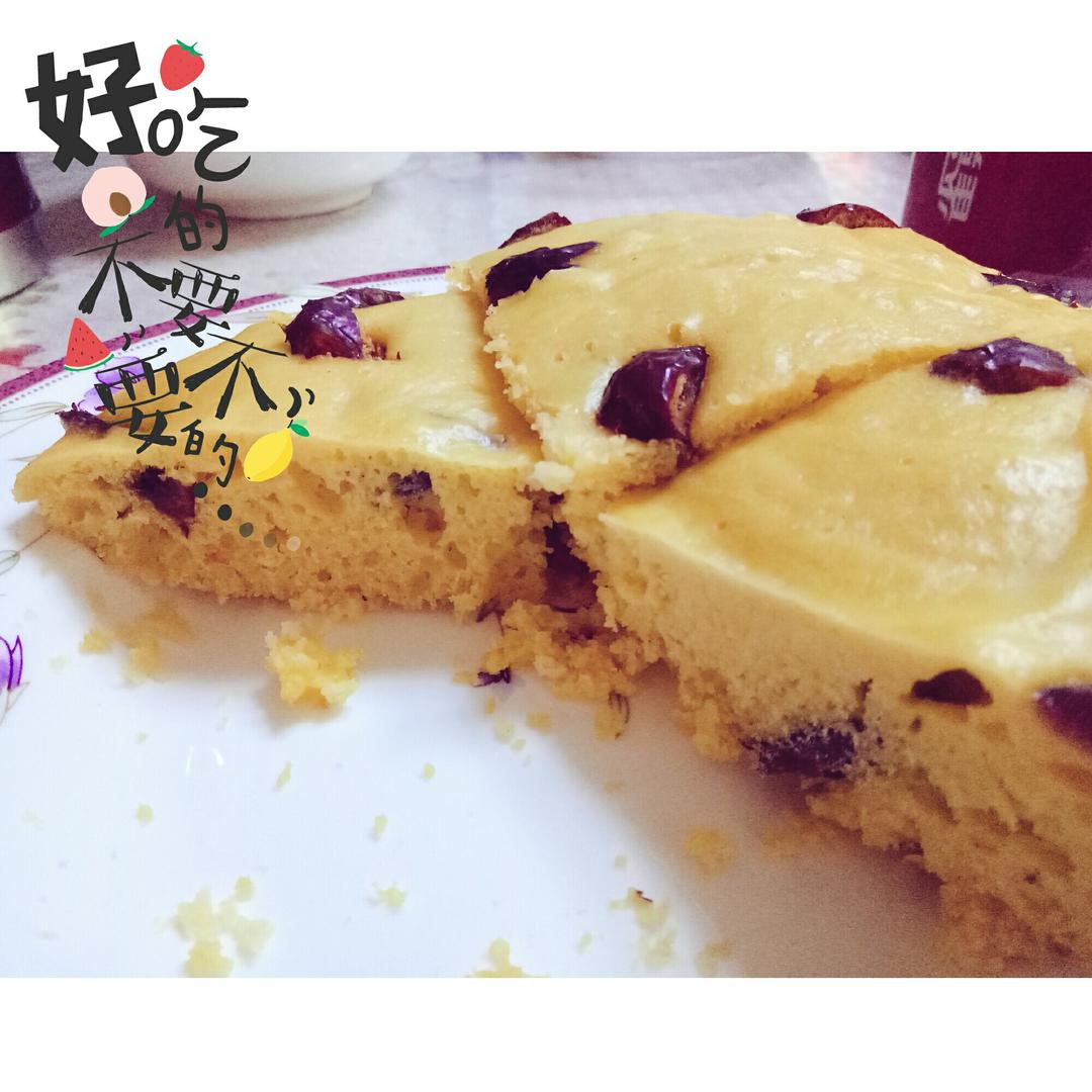 红枣玉米发糕