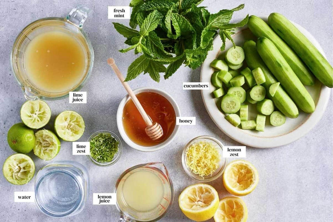 Cucumber Lime Mint Drink 黄瓜青柠薄荷饮
