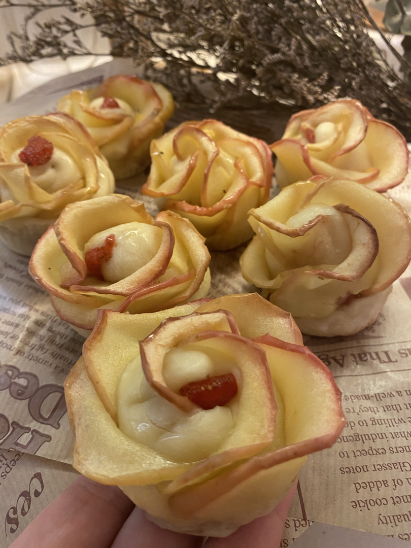 苹果玫瑰花面包