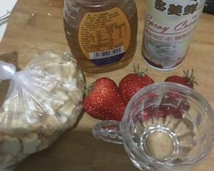 草莓🍓甜品（有之前的蛋白糖哦）的做法 步骤1