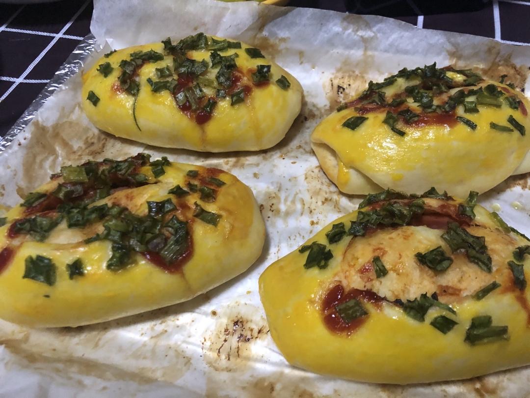 香葱火腿肉松面包