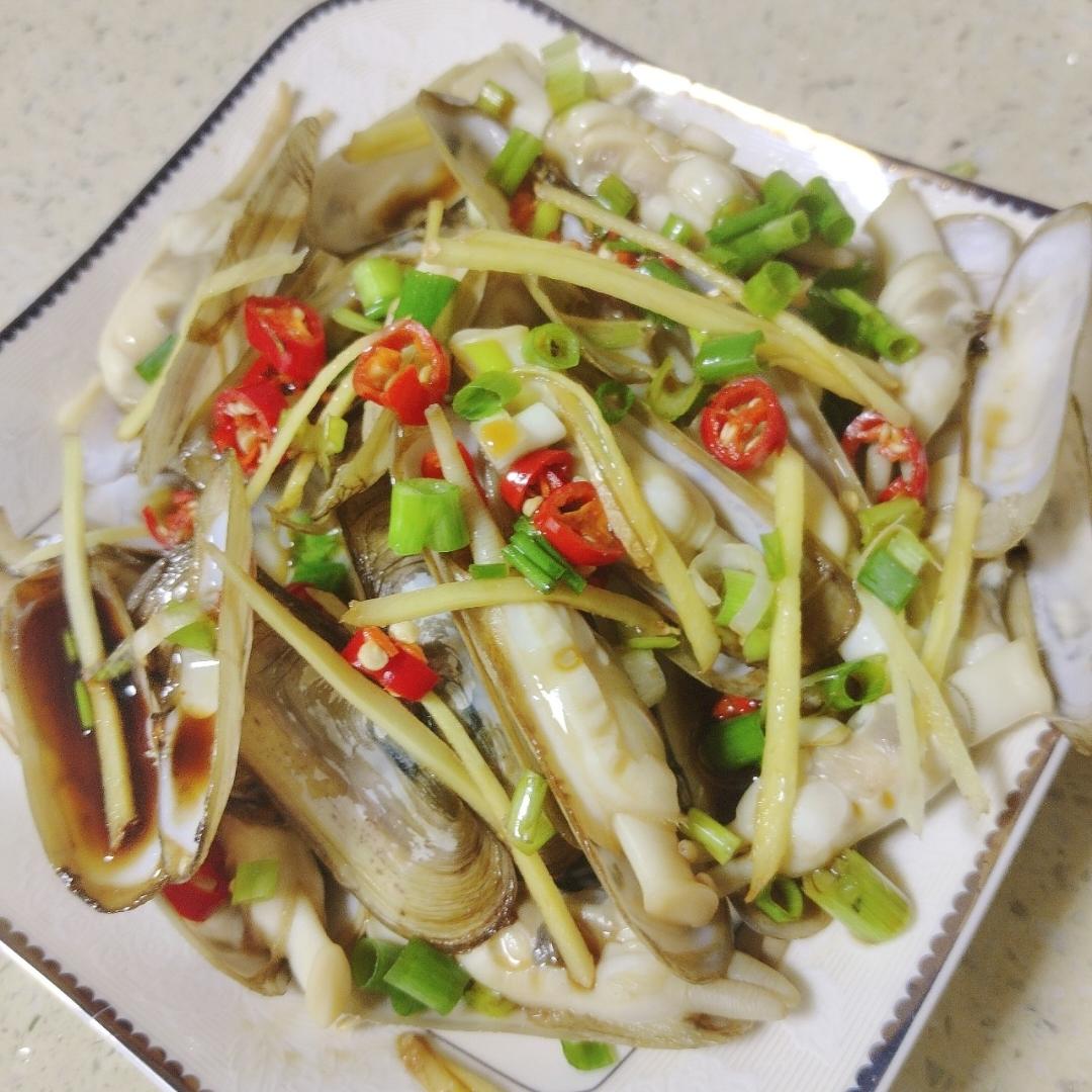 葱油蛏子