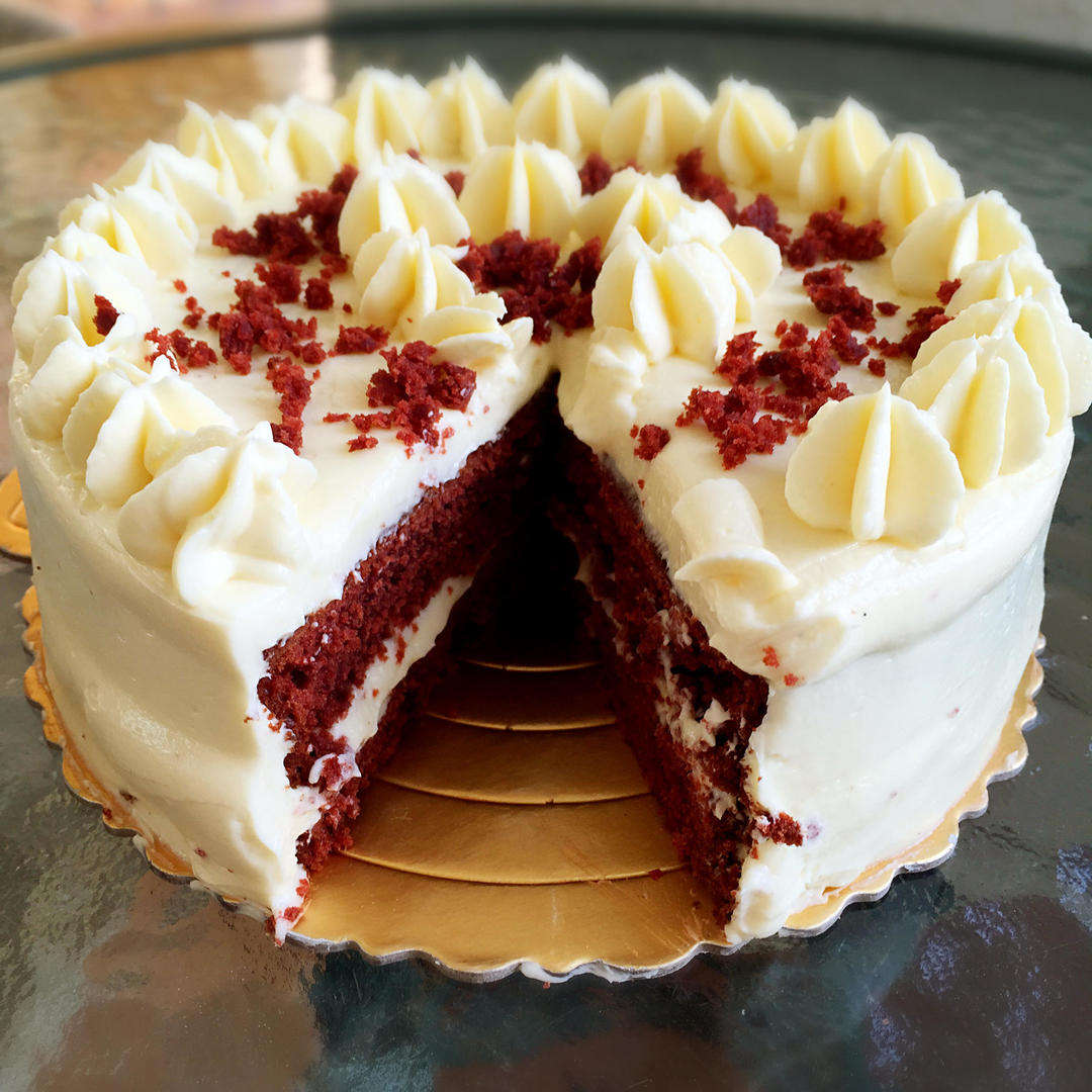 来自米国南部的红丝绒蛋糕 red velvet cake with cream cheese frosting的做法