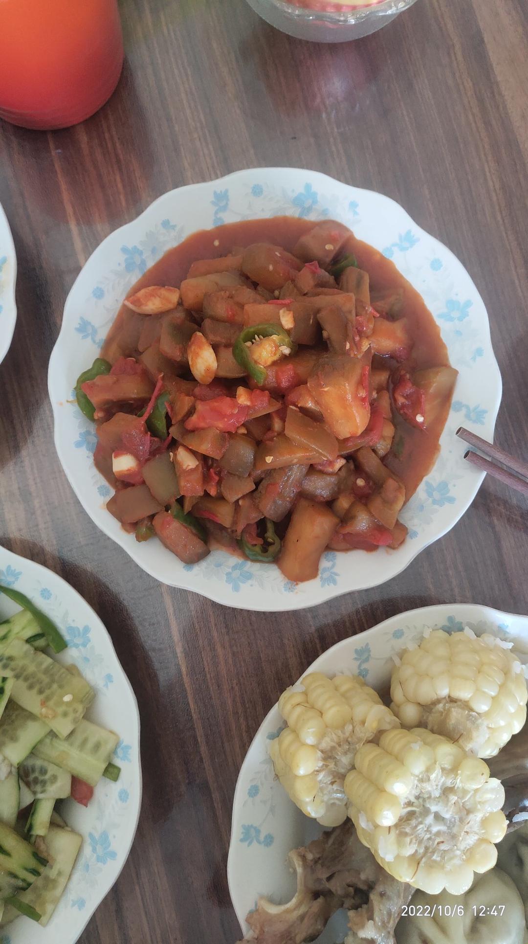 西红柿炒茄子