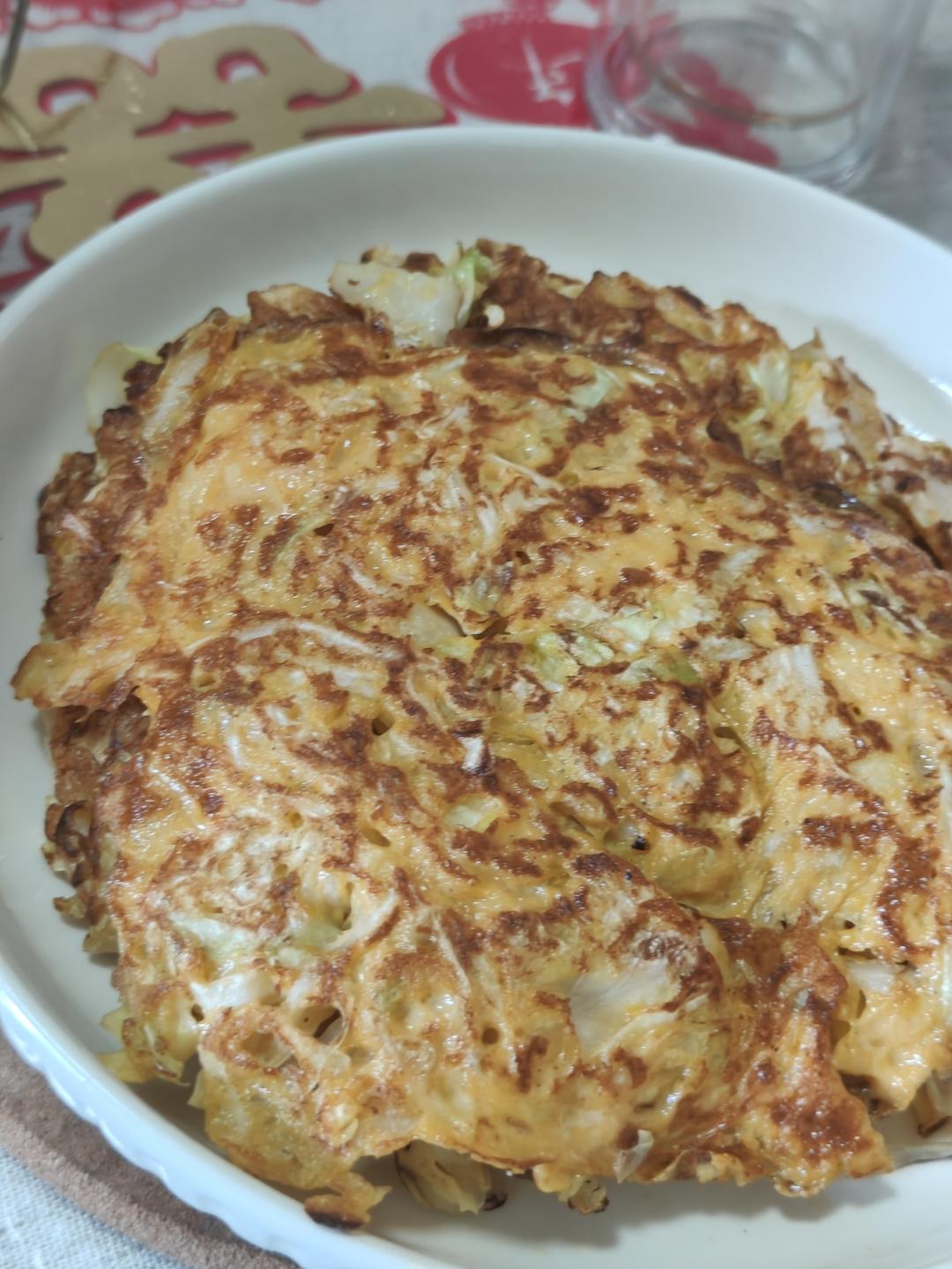 🔥一人食｜低卡减脂包菜鸡蛋饼（减肥党必学❗️）