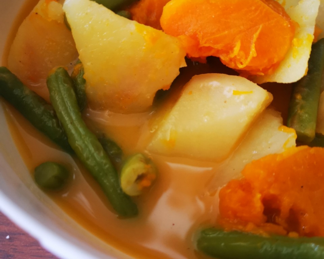 南瓜土豆炖豆角的做法