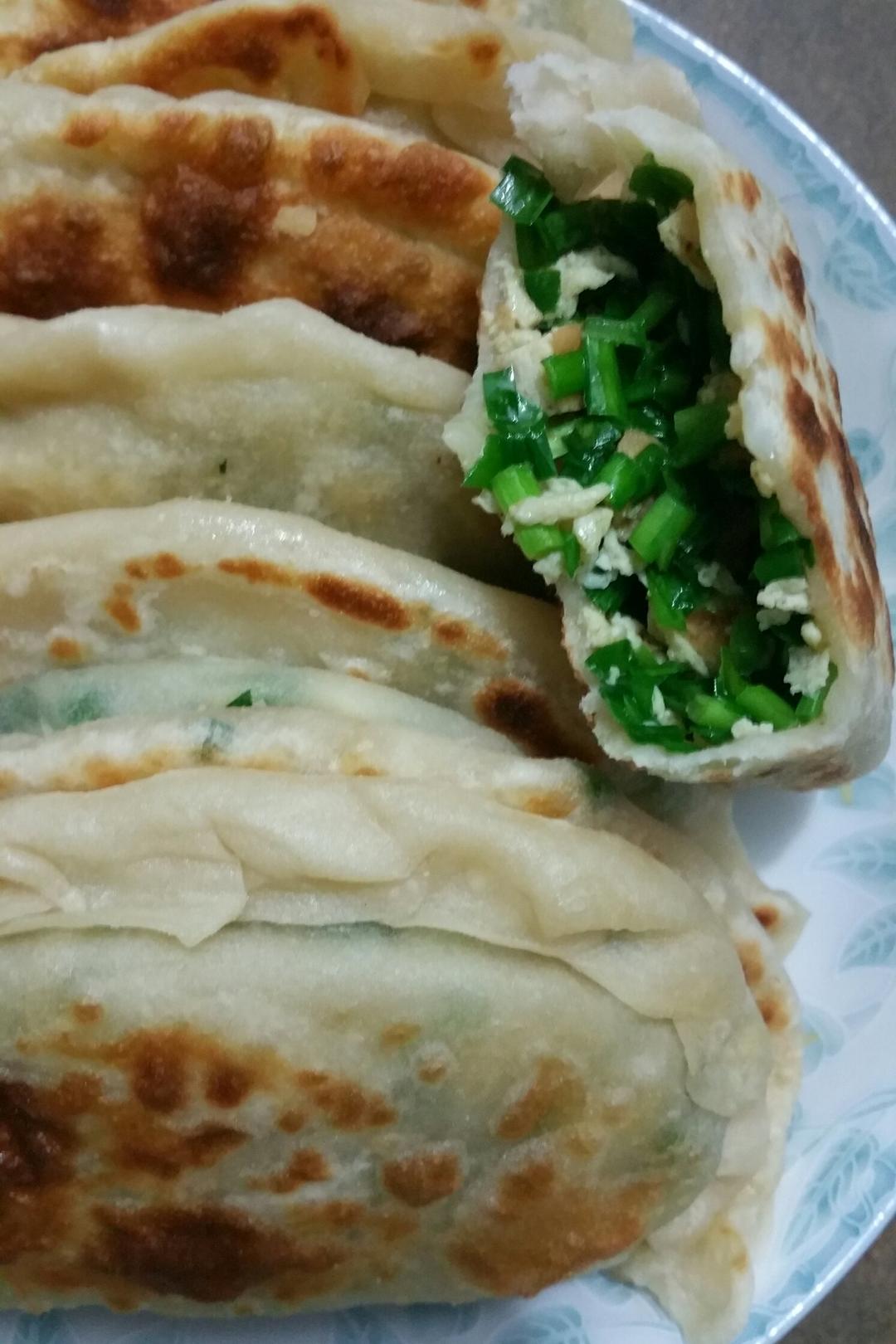 飞鸟豆豆做的鲜香韭菜盒子