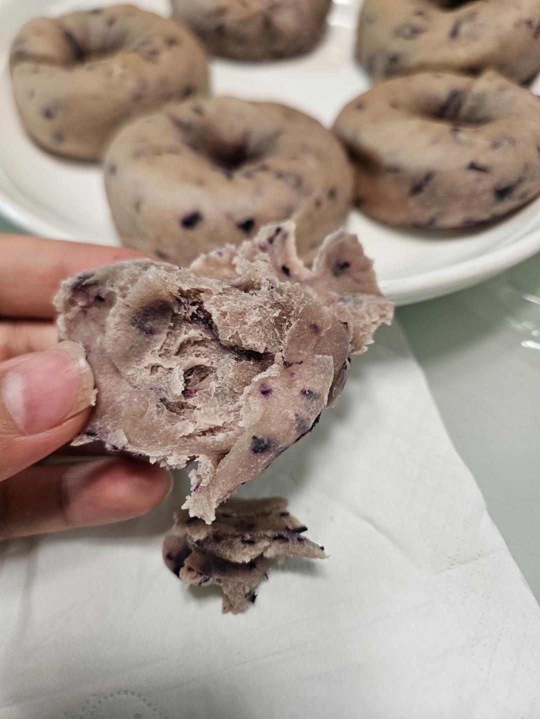 蓝莓🫐乳酪贝果🥯/步骤详细/简单好做