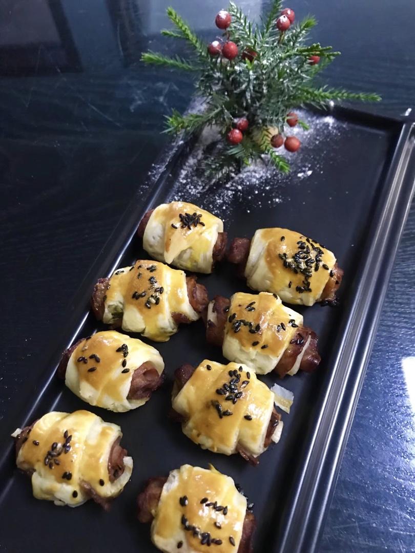 快手早餐培根卷（手抓饼版）