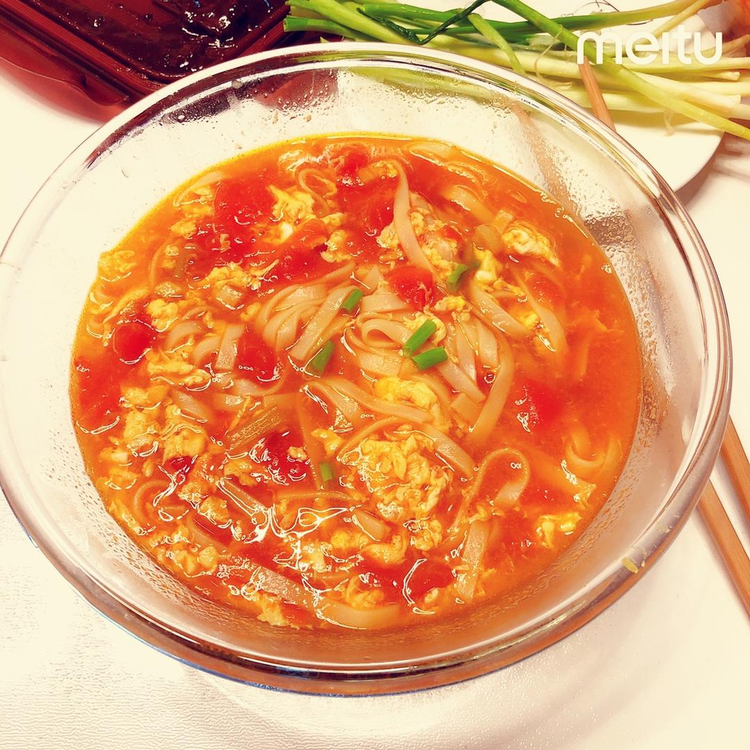 快手浓汤西红柿🍅鸡蛋面