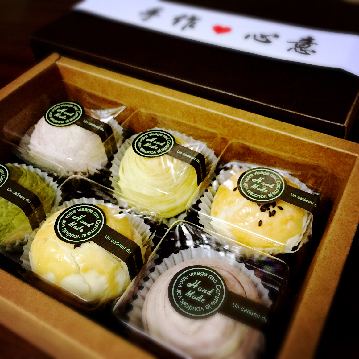 蛋黄酥~紫薯、抹茶、原味~花好月圆，中秋快乐~内附一次做六色蛋黄酥方法~