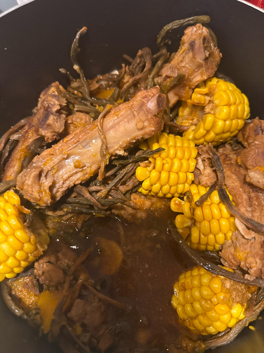 【干豆角炖排骨】