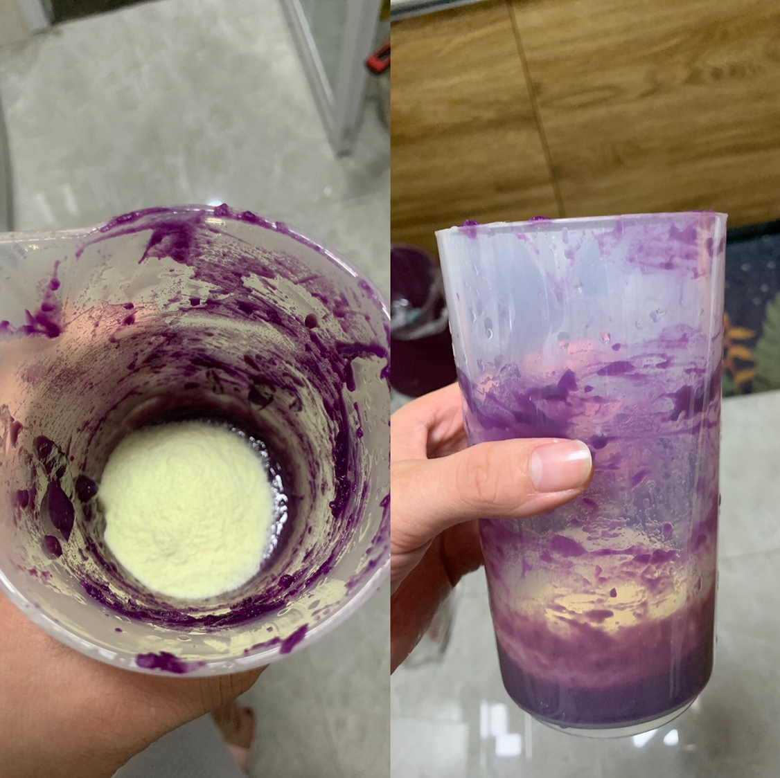 宝宝辅食：奶香紫薯蛋糕（7月龄+）的做法 步骤6