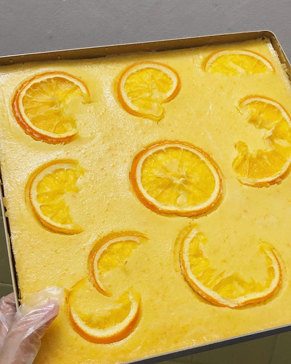 ㊙️免打发零难度，香橙清新，芝士香醇——香橙芝士条🍊