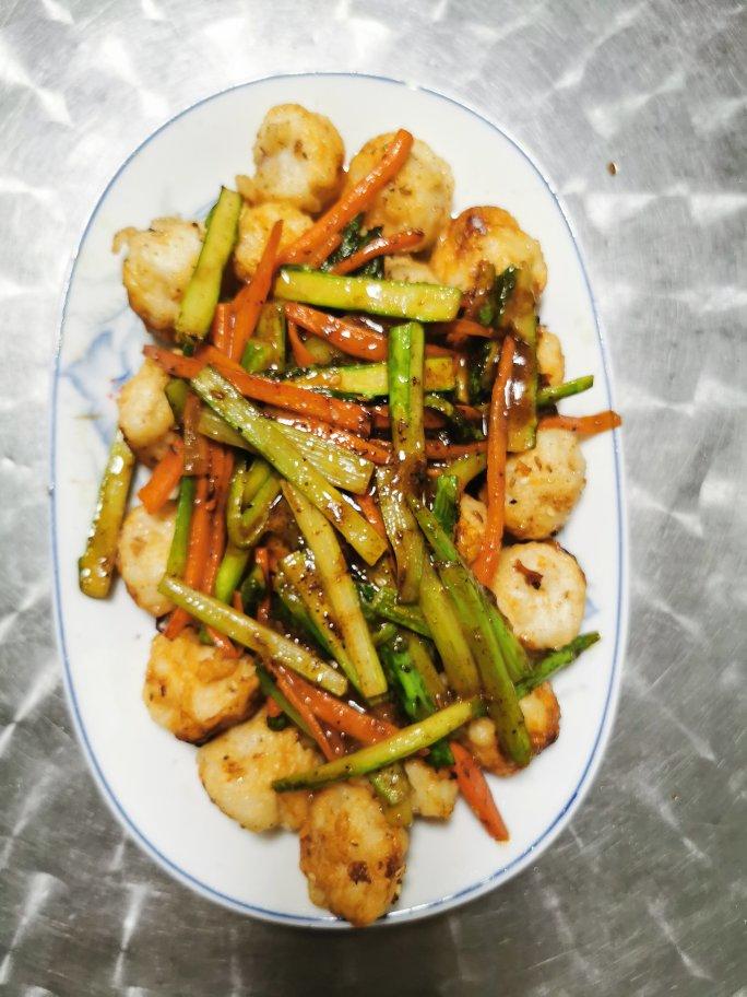 香煎墨鱼丸(烧烤般口味)