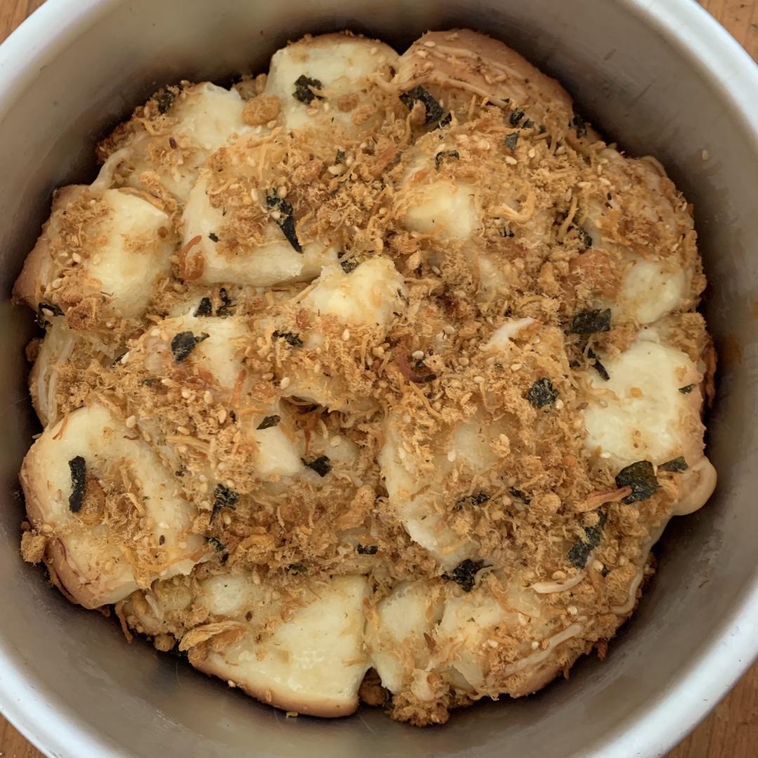 肉松手撕面包—超软会爆浆的面包哟