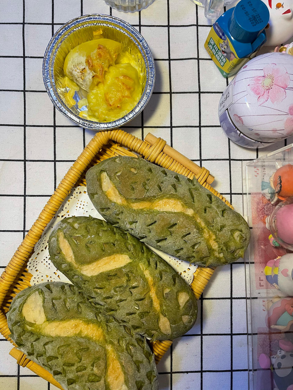 网红榴莲面包