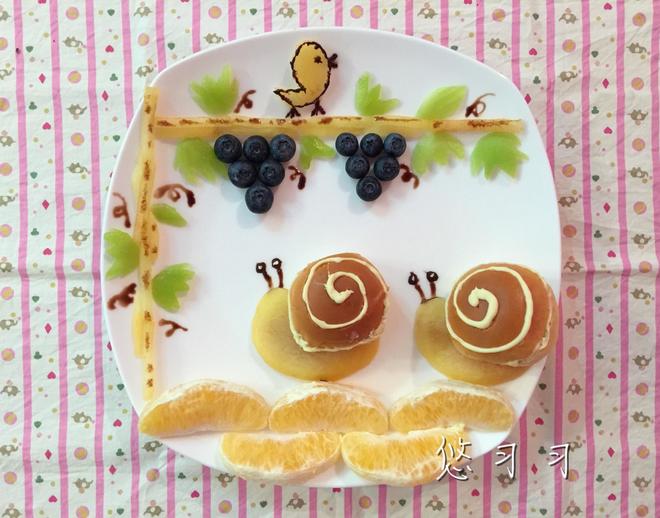 创意趣味儿童餐—蜗牛与黄鹂鸟（红豆小餐包版）的做法