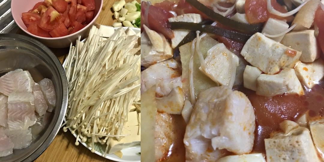 龙利鱼豆腐煲