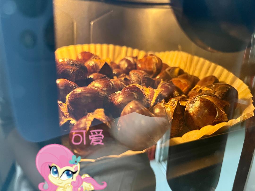 空气炸锅糖炒栗子的做法