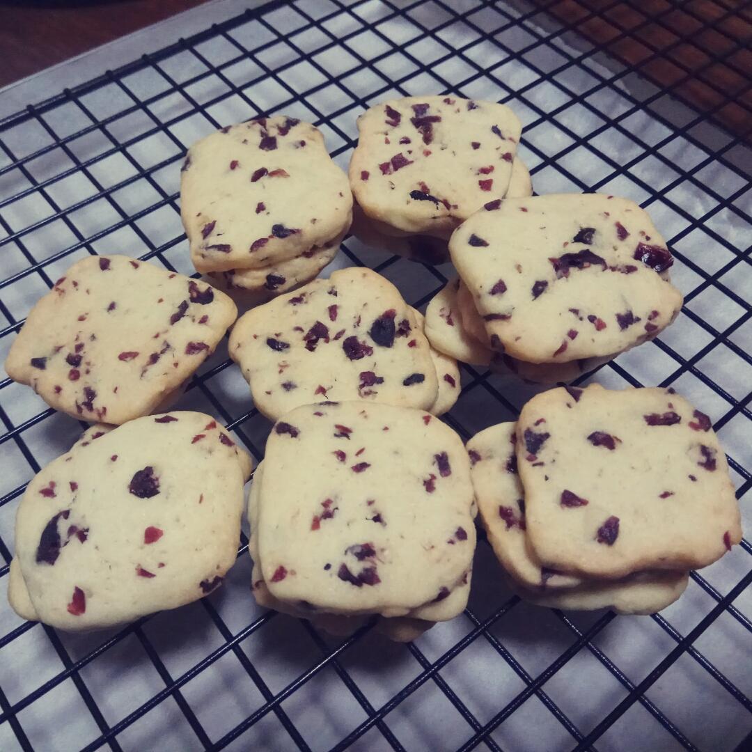 低糖少油版蔓越莓饼干
