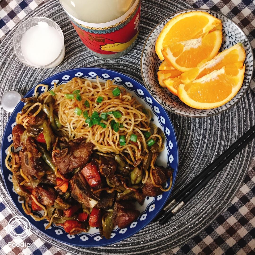 芸豆焖面（附万能的腌肉不老的办法）