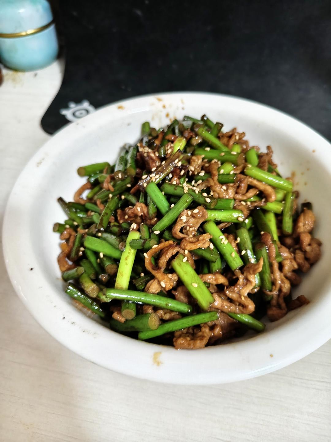 蒜薹炒肉丝