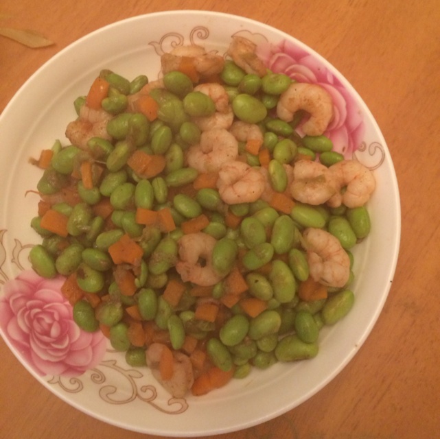 三色炒虾仁