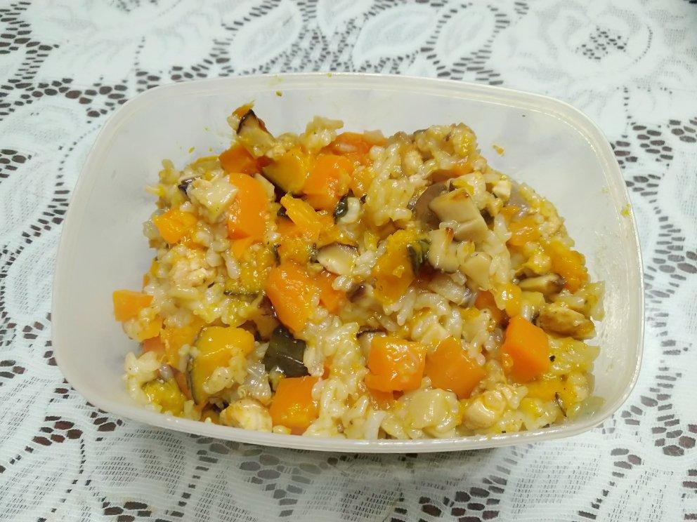 南瓜鸡肉饭