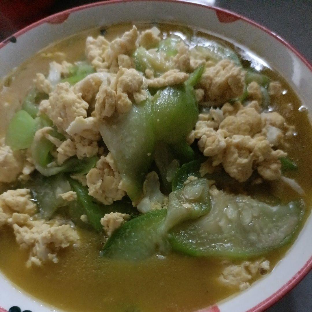 简单快手，五分钟搞定的丝瓜炒蛋