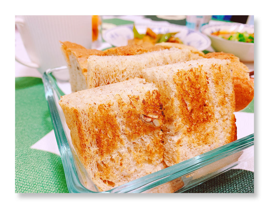 直播100个吐司21:黑麦核桃吐司～黑麦液种