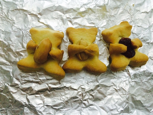 小熊杏仁饼干